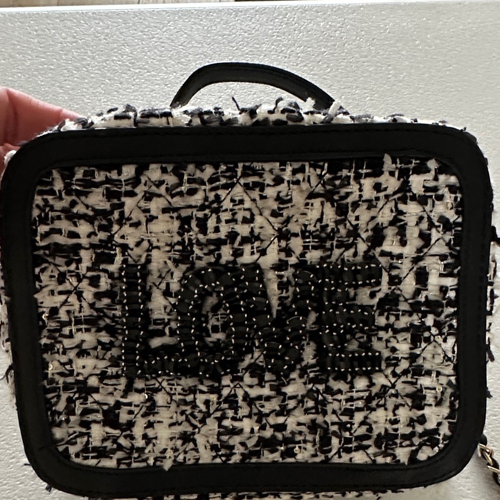 Cristina Sabatini Chic Black and White Tweed Shoulder or hand Bag